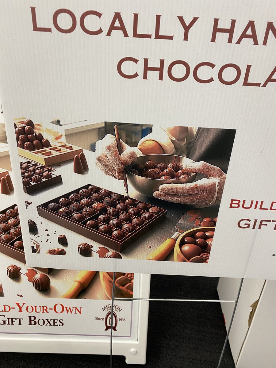 meganroseruiz's tweet photo. I went to @StaplesStores today and saw this displayed. This is genuinely shameful. There is absolutely no reason whatsoever that Staples, a mega corporation, should be using any AI generated images. Why on earth didn’t Staples pay an artist or photographer to create this mock-up? https://t.co/Df6XutjpuN