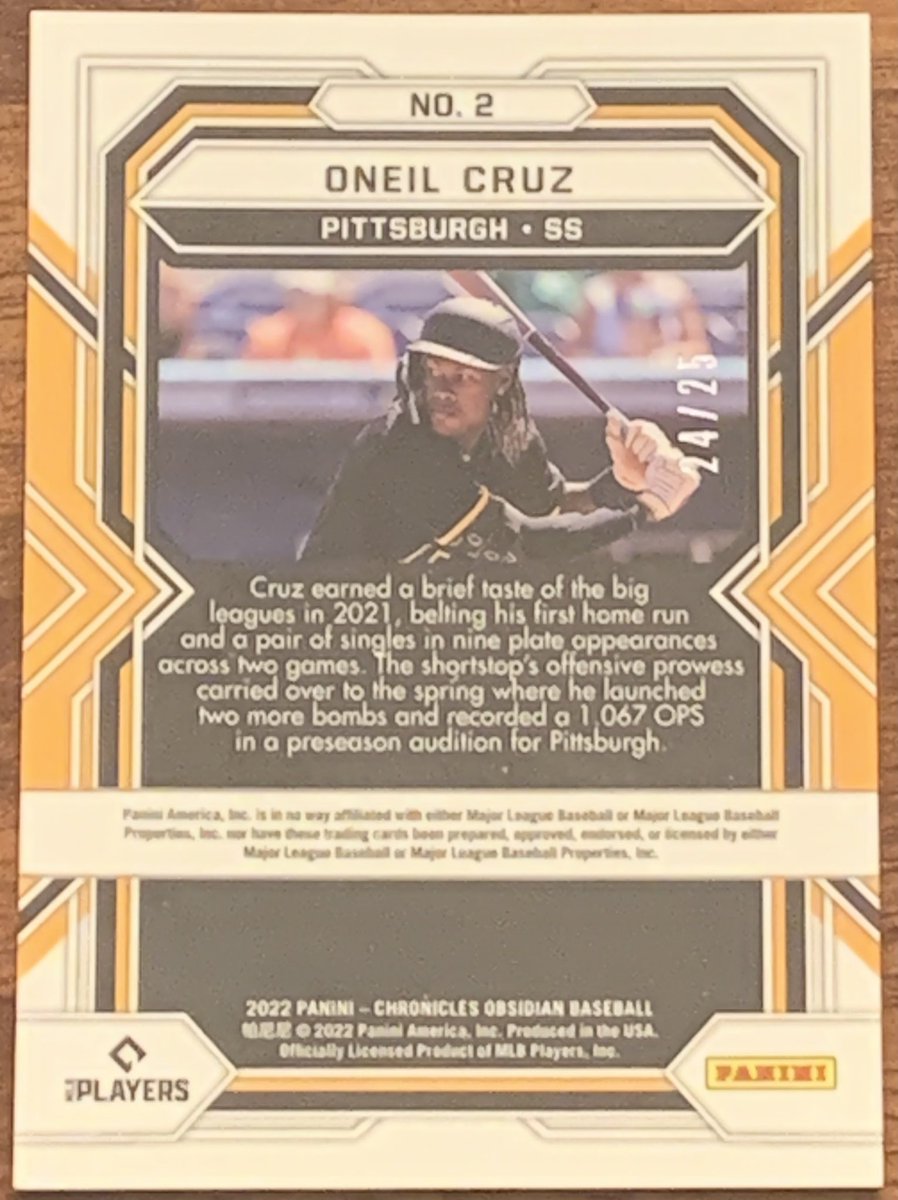 Oneil Cruz Red Rookie /25 $40 BMWT @DirtyWorldRT @CodiDaReposter @sports_sell @TheHobby247 @Nolacardtweets @PCOregonDucks2 @Hobby_Connect #TheHobbyFamily