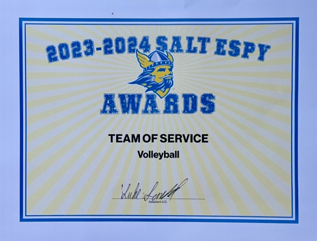 Tonight was the Bethany College SALT ESPY Awards where our girls were recognized for their individual team awards voted on by each other in the fall! We also won the all-school award of Team of Character! 

Such a beautiful, smart, talented group of ladies! 💙💛