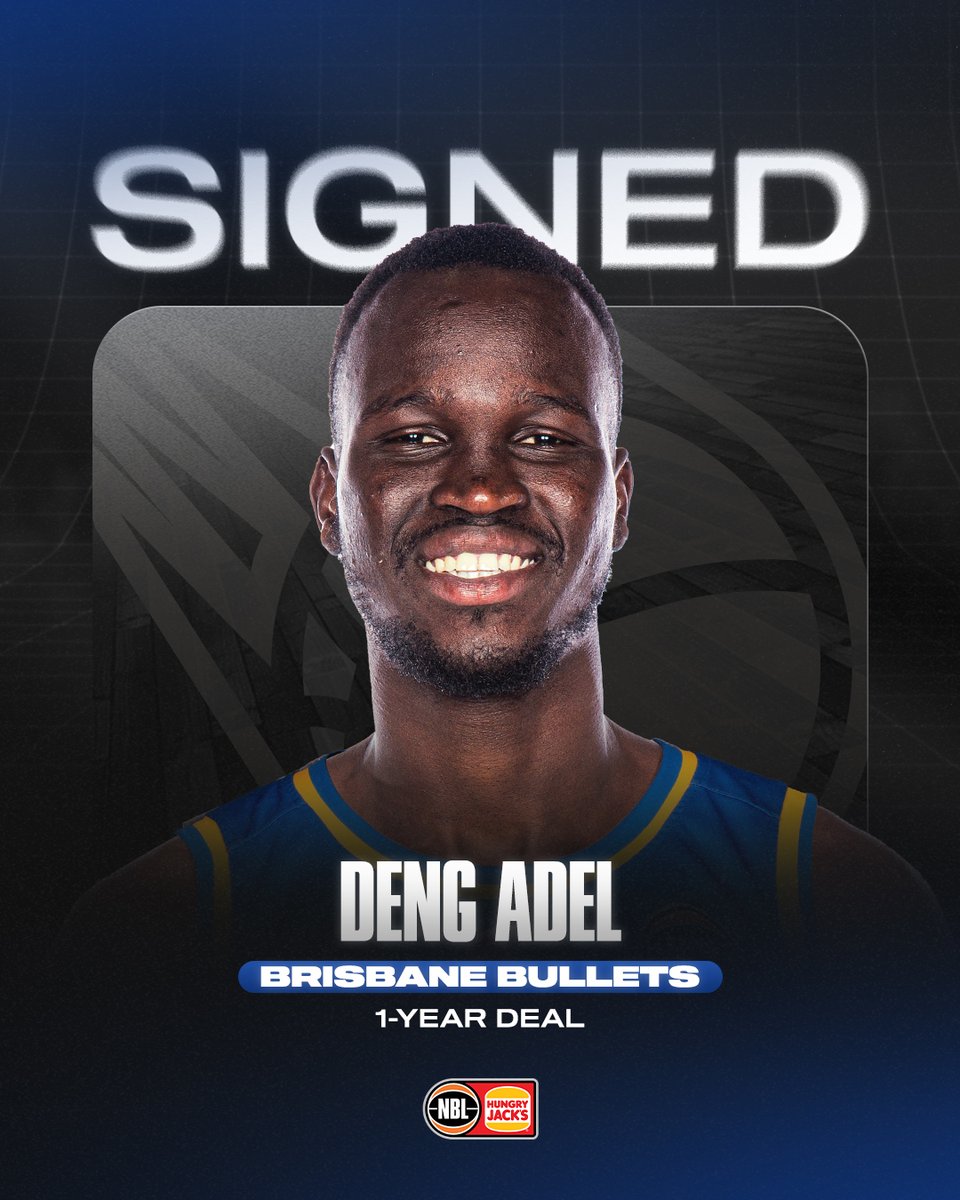 SIGNED ✍️

Former Cleveland Cavalier and Illawarra Hawk Deng Adel will join the <a href="/BrisbaneBullets/">Brisbane Bullets</a> on a one-year deal 👀

Read more: bit.ly/49BhrO8