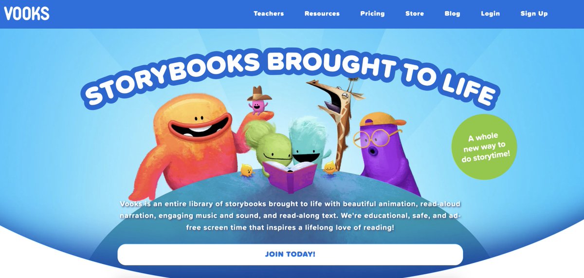 Our friends at @vooks bring storybooks to life for our readers. It's such a special site filled with amazing books.📚 All teachers and librarians can get VOOKS for FREE. You will find the link here, friends. ❤️ buff.ly/3xIV63Q #VOOKS #futurereadylibs #edchat #tlchat
