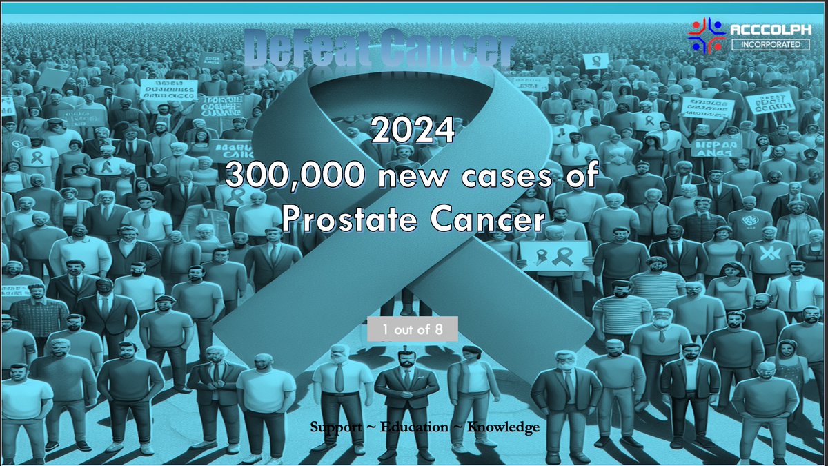 1 in 8 men will be diagnosed with prostate cancer?  this statistic rises to 1 in 5 for black men. It's important to raise awareness about prostate cancer and encourage more men to seek medical help.  #prostatecancer #defeatcancer #prostatecancerawareness #ProstateCancer