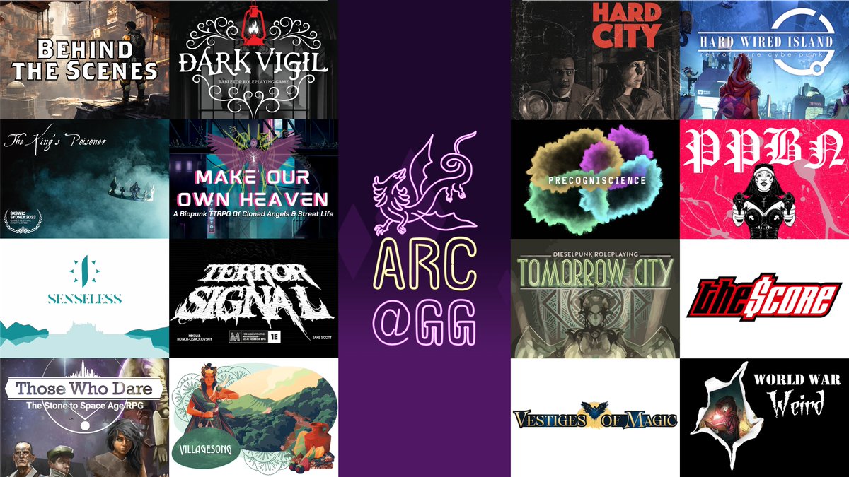 insertquesthere's tweet photo. So @ARCttrpg is hosting some stellar TTRPGs at Generation Games this weekend.

Some of Australia's best game designers and makers will be there running open sessions and demos. So come down to Darling Harbour this weekend and play some games!

https://t.co/sWNCWjIgEr https://t.co/Ubctscvcws