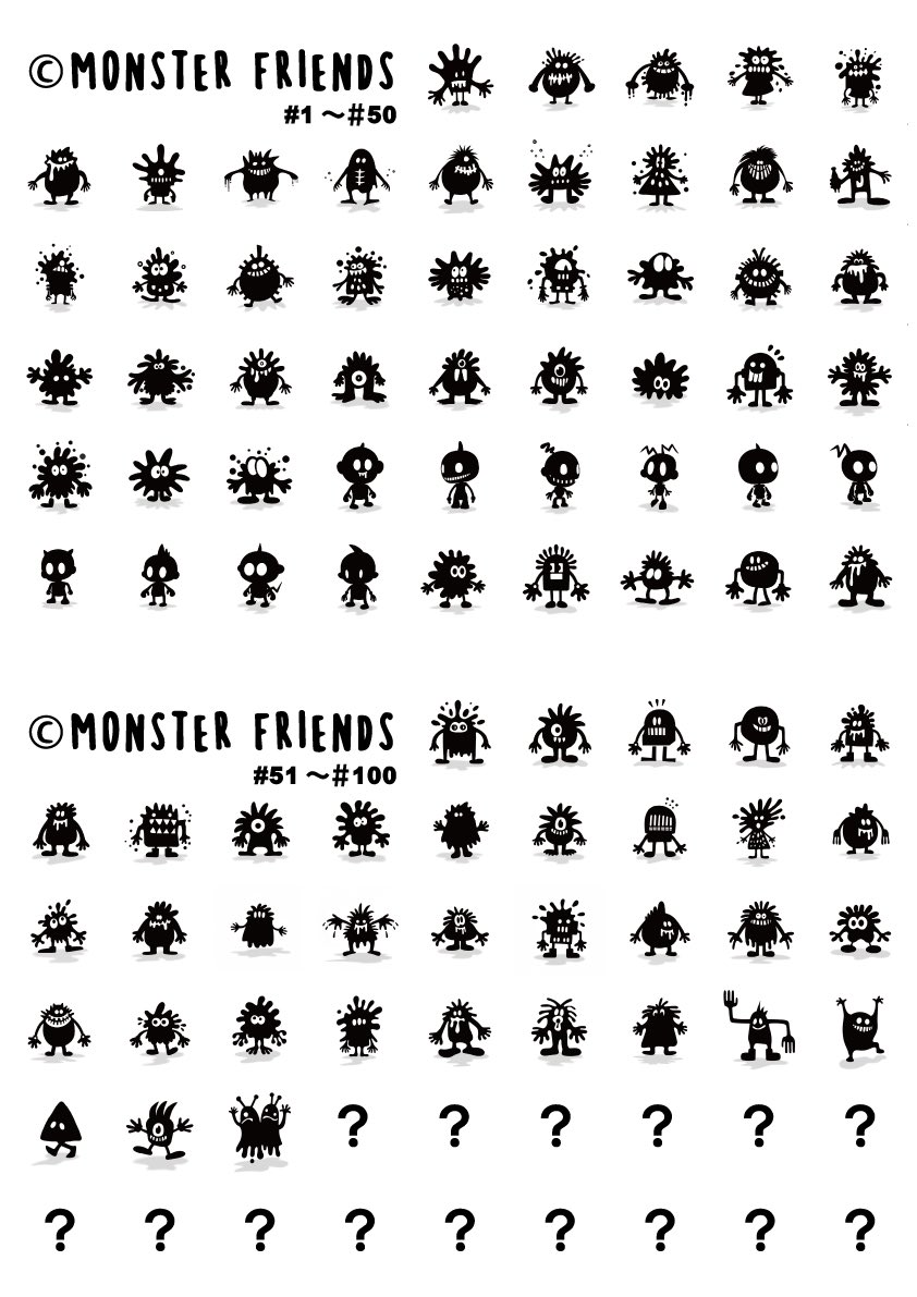 omeme_t's tweet image. ＼ʕ•̫͡•ʕ•̫͡•ʔ•̫͡•ʔ•̫͡•ʕ•̫͡•ʔ／
　Monster Friends

モンフレ100体まで残り少なくなってきました👀✨

いつも応援してくださる皆様ありがとうございます♪

現在完売中ですが引き続きよろしくお願いします🙇

#HEXANFT