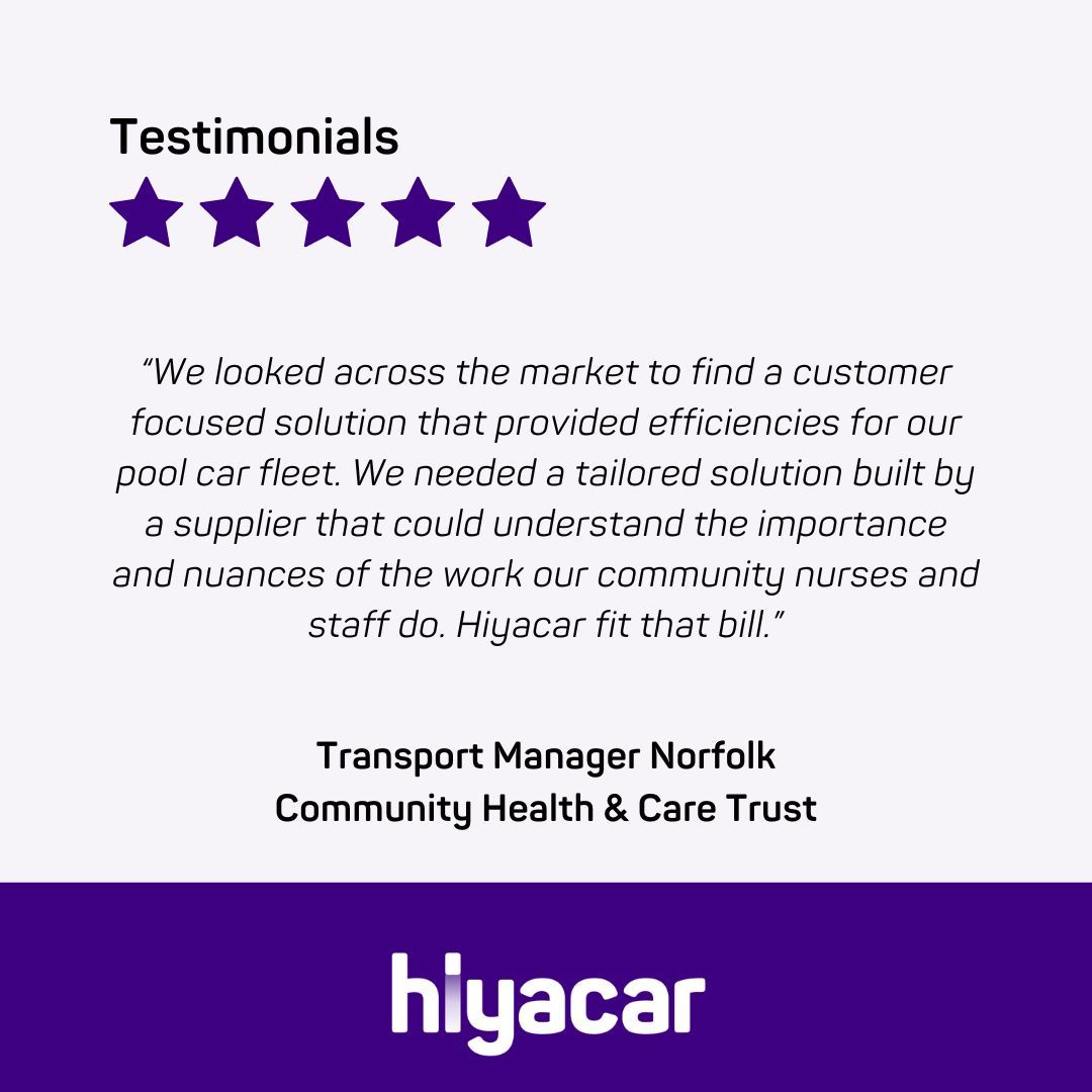 ⭐ Our latest review from Transport Manager Norfolk Community Health &amp; Care Trust ⭐