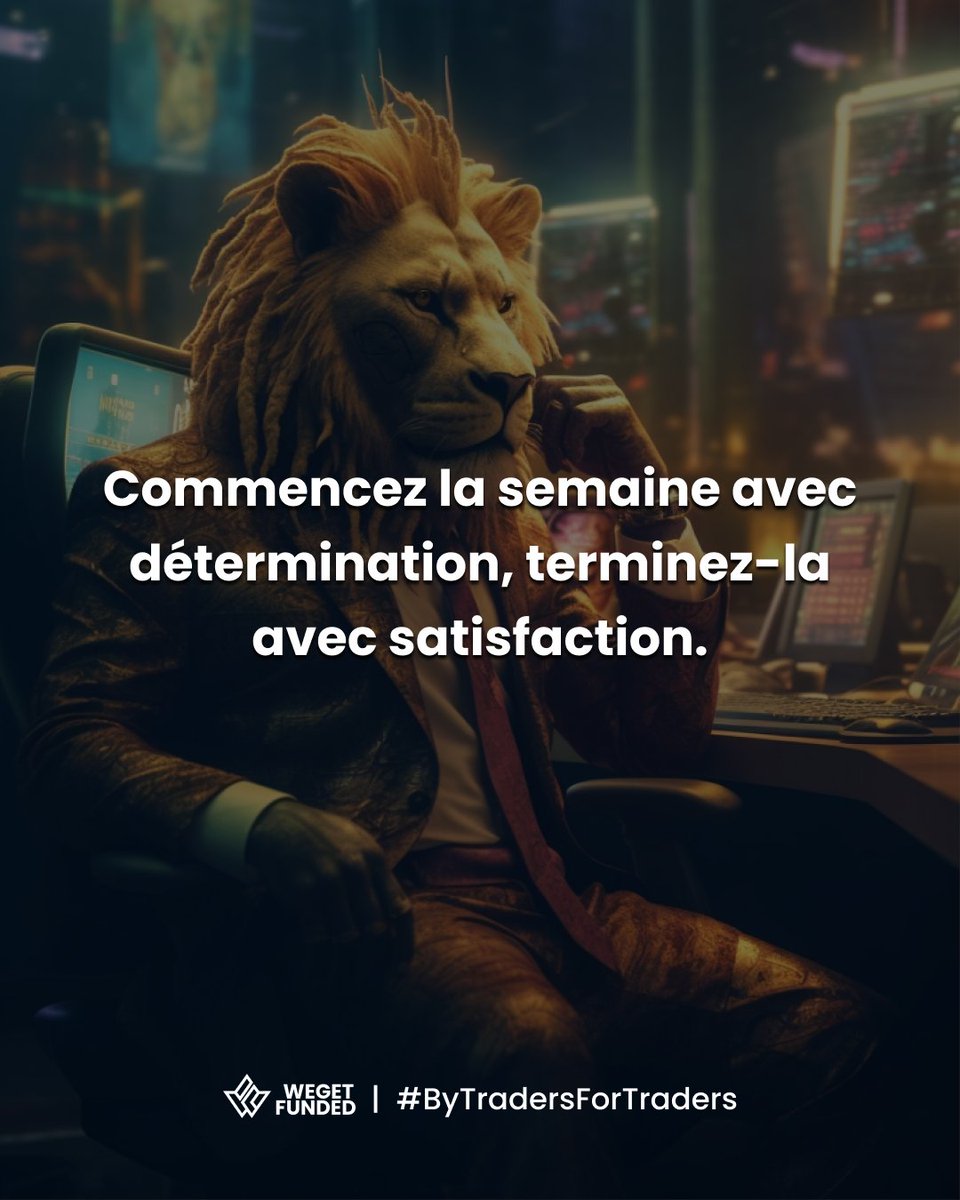 🌟 Nouvelle semaine, nouveaux défis ! 
Prêt à les relever ? 🚀 #MondayMotivation

💼 Laissez cette semaine être le début de quelque chose de grand. L'opportunité de progresser est à chaque coin de rue. Prenez-la !

🔗 Visitez wegetfunded.com pour découvrir comment nous