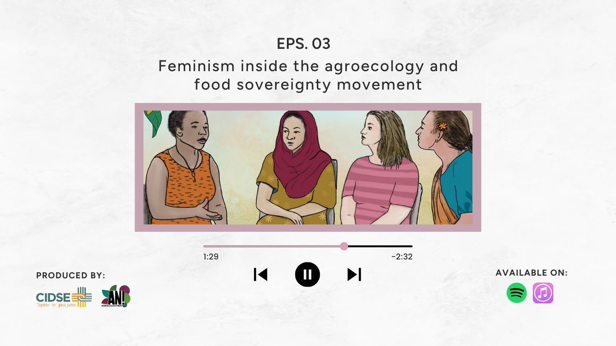 🎙️ In the last episode of our podcast miniseries meet Leonida Odongo and Paula Gioia, as they share their perspectives on patriarchal behavior within the agroecology and food sovereignty movement. Tune in! 🎧 buff.ly/49UvAXo