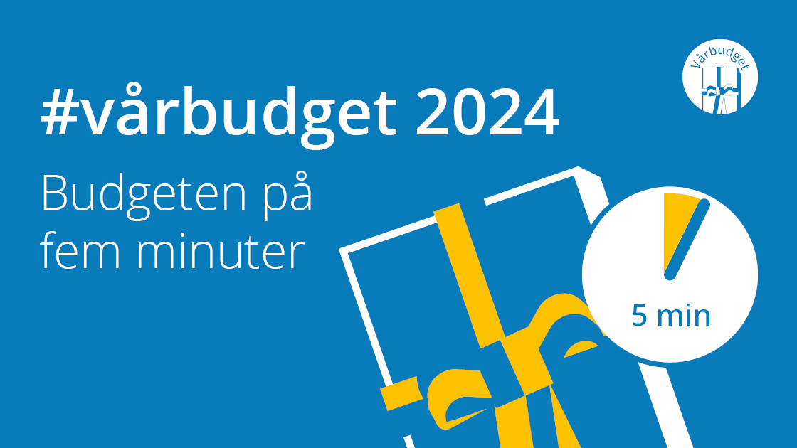 Bråttom? Här kan du läsa om regeringens #vårbudget på fem minuter: regeringen.se/artiklar/2024/… #statensbudget