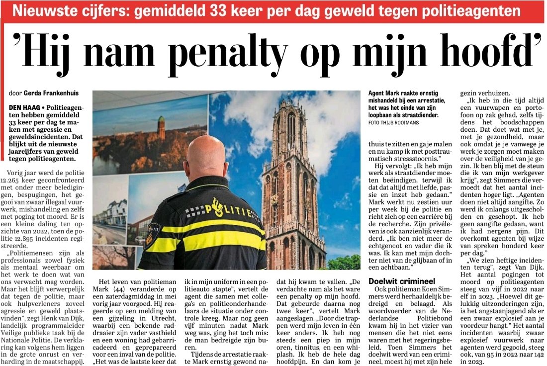 Beste korpsleiding van de @Politie. Hoeveel moet er nog gebeuren voordat u uw beleid van 'pamperen' herziet en inplaats daarvan eenduidig gaat handhaven? Uw dienders, die voorop staan, zijn slachtoffer van uw beleid!
Herstel uw gezag.............................................👇