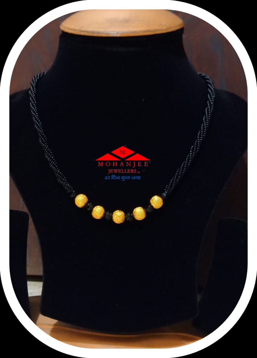 22K 916 #Hallmark #Gold #Mangalsutra
Between Rs5100/- and 5990/-By Mohanjee Jewellers, 2 Sarafa Bazar, Paltan Bazar Road, Dehradun.

This is copyrighted by Mohanjee Jewellers LLP.

#Mohanjee #jewellers #traditional 
#Jewellery #Dehradun #designs