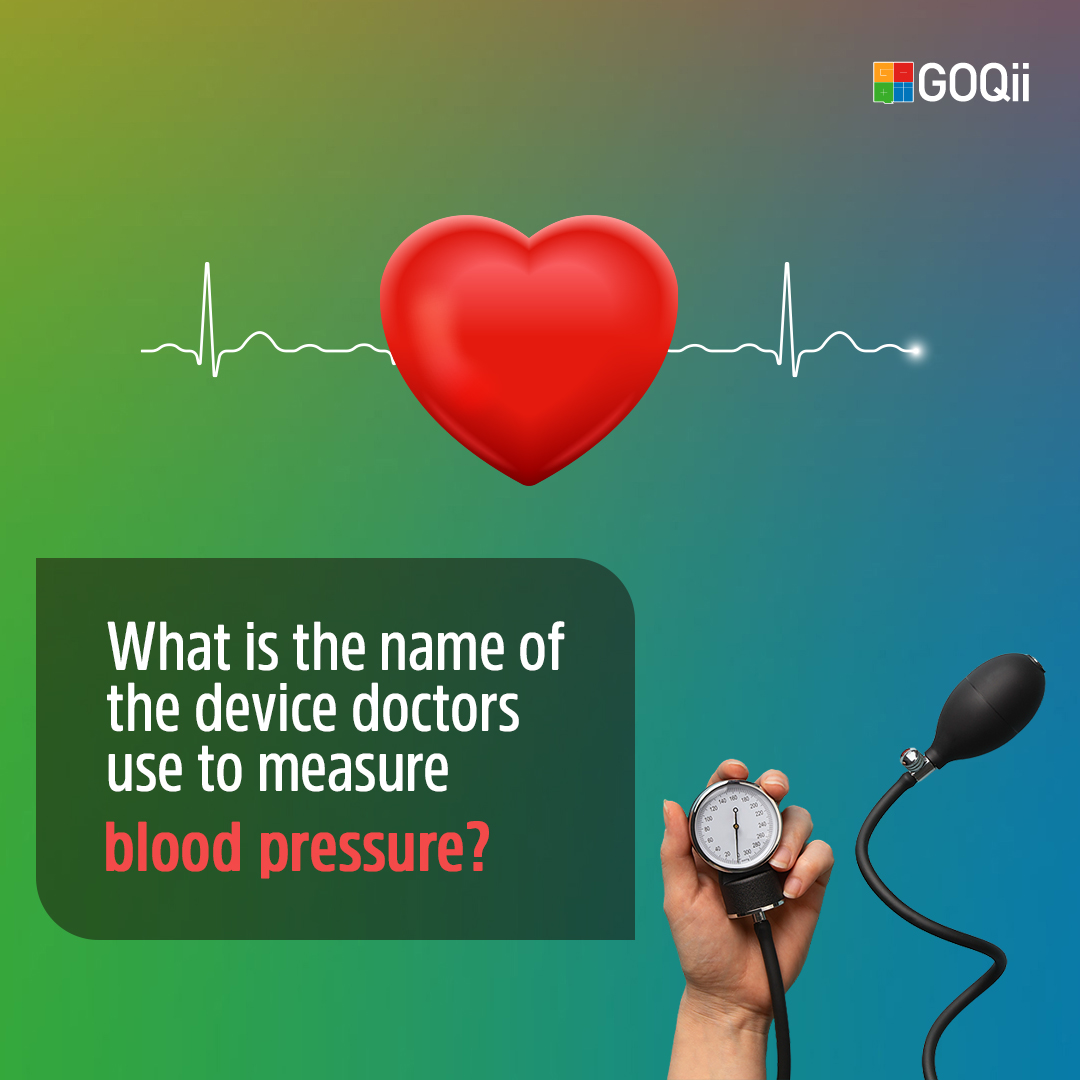 Keeping an eye on your heart's health is vital, and it starts with a simple squeeze! 💗🩺 Do you know what device doctors use to check the rhythm of your life? #Quiz #Health #BloodPressure #Doctors