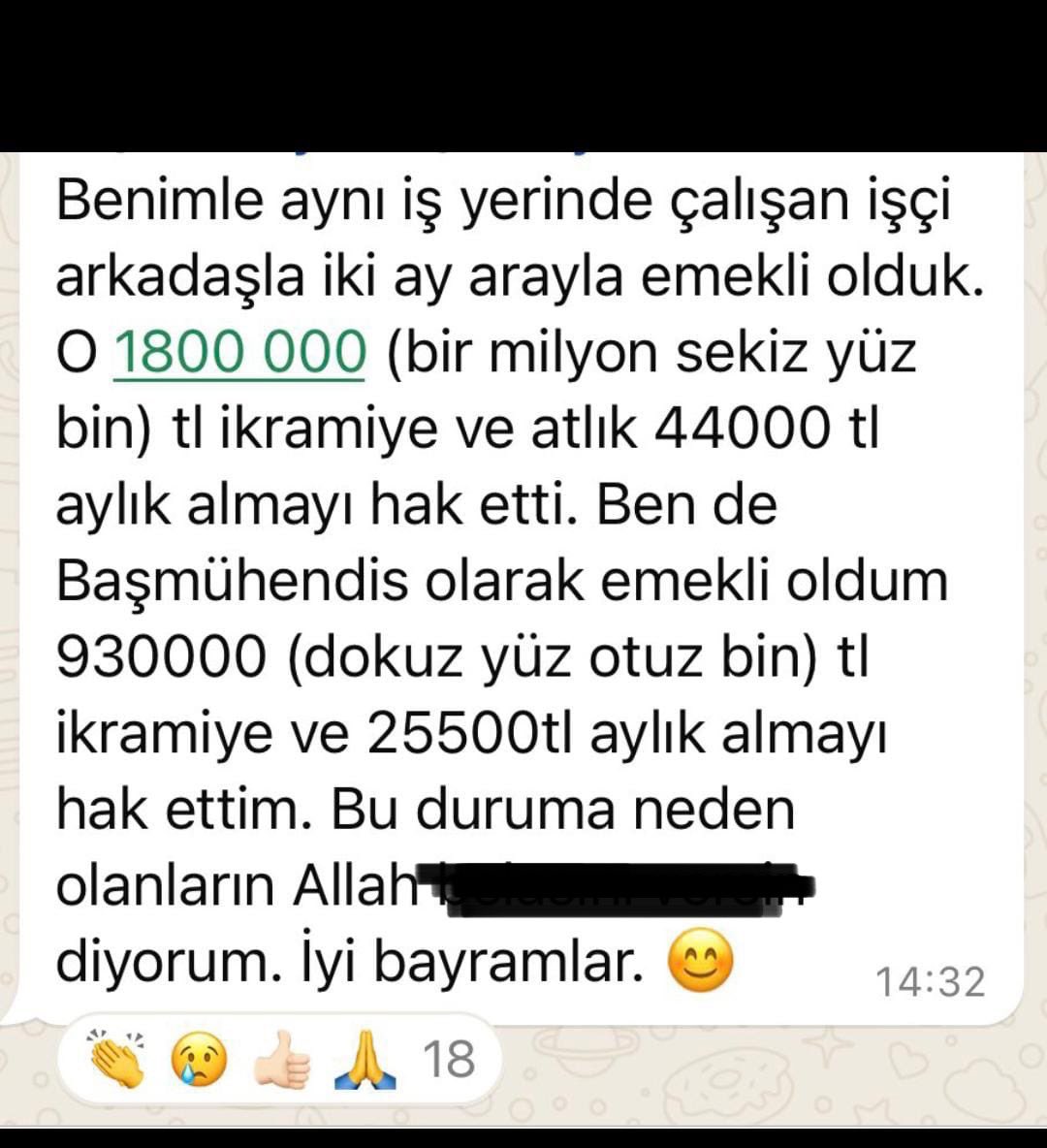 <a href="/KucukkayaIsmail/">Ismail Kucukkaya</a> Gruplarımızdan birine gelen bir mesajı #Vaybe ülkemde eğitim görmüş olmanın değersizliği diyerek iletiyorum. Mühendis olduğuma pişman ettirildim.