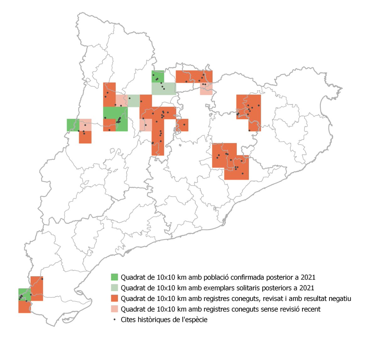 catalanbms's tweet photo. Està sent un bon any per a una de les espècies més rares i amenaçades a casa nostra. Aquests dies sortim a buscar muntanyeses de primavera i en una revisió recent hem constatat més d’un 90% de davallada de la distribució original coneguda
@observatori_nat @accioclimatica https://t.co/WbrHGk9SpH