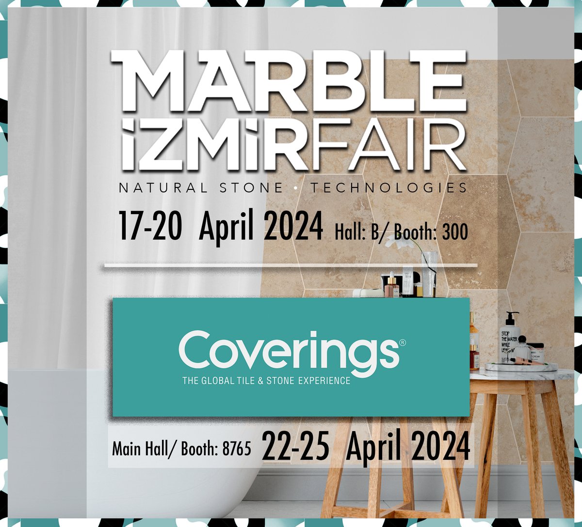 natamar_stone's tweet photo. We're excited to announce our participation in two upcoming trade shows!
Mark your calendars and join us for insightful discussions, networking opportunities, and memorable experiences. We can't wait to connect with you there! #fuarizmir #fuarizmir2024 #coverings2024 #coverings https://t.co/5sm2U0UuWL