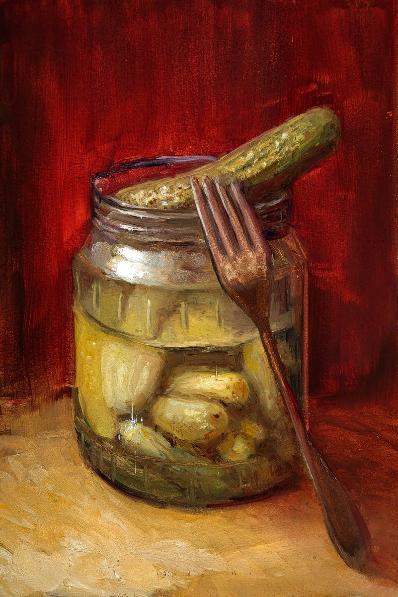 Pickles, My oil painting