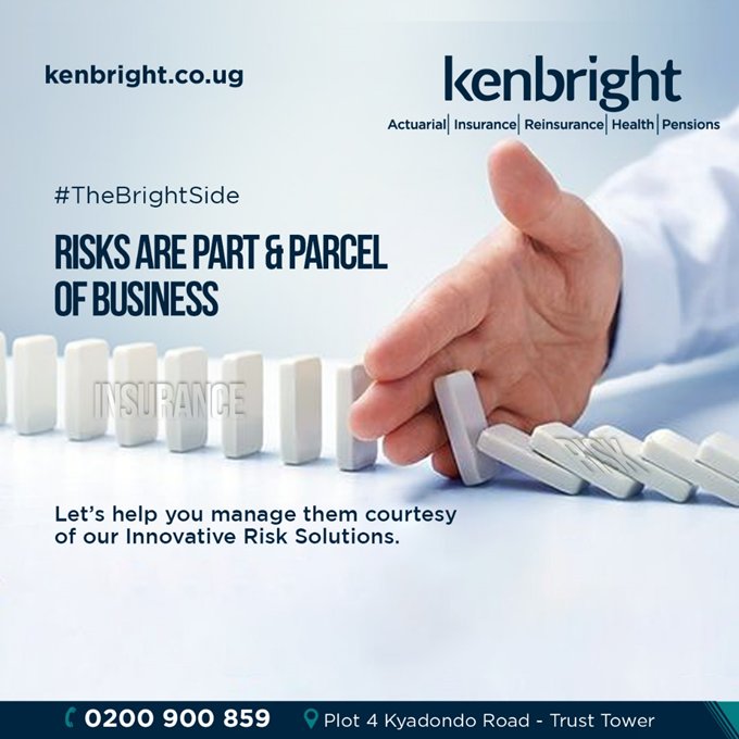 Better prepared than sorry! Brighten your business prospects with tailored protection from the unforeseen thanks to our Innovative Risk Solutions. Visit us at Plot 4 Kyadondo Road, Trust Tower or call us on 0200 900 859. #TheBrightSide #KenbrightRiskSolutions