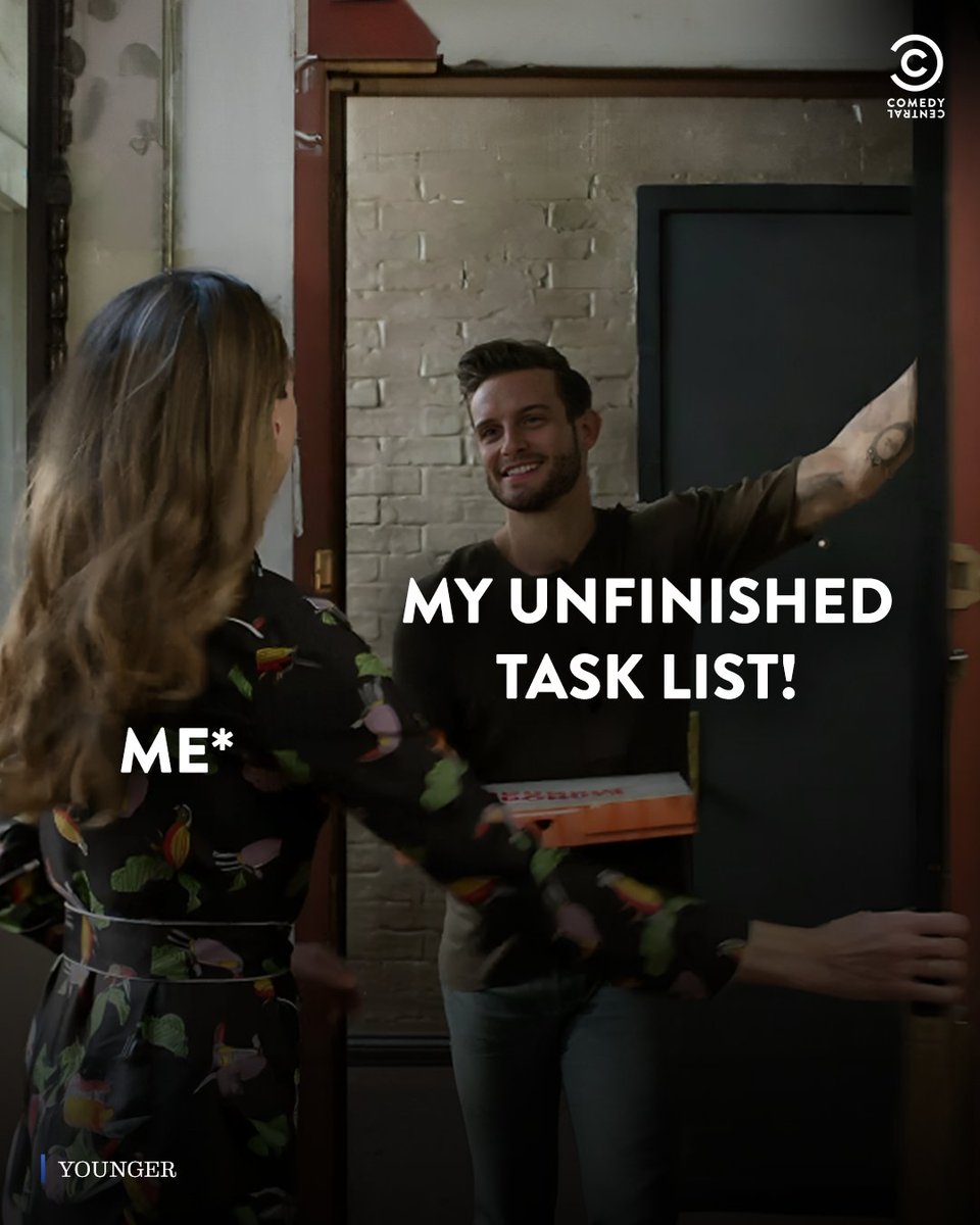 Always a doorbell away, I should probably just get rid of the door!

Watch #Younger S1-S7, 9 PM Mon-Fri on #ComedyCentralIndia.

#ComedyCentral #NewShow #Younger #Lisa #Publishing #Girlhood #Lies