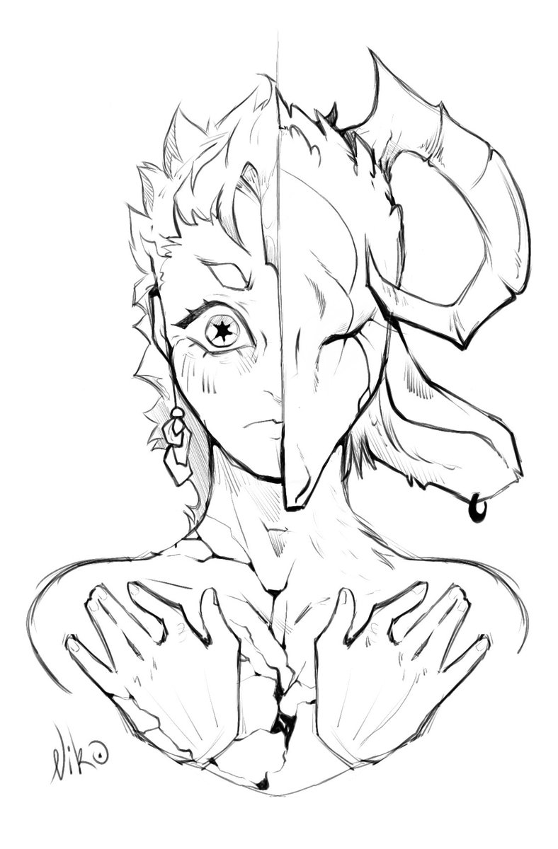 4_Nik0_4's tweet photo. I've been so tired lately.  But at the same time, I’m terribly bored and don’t want anything.  Strange feeling.

#art #sketch https://t.co/bqkkT88PnV