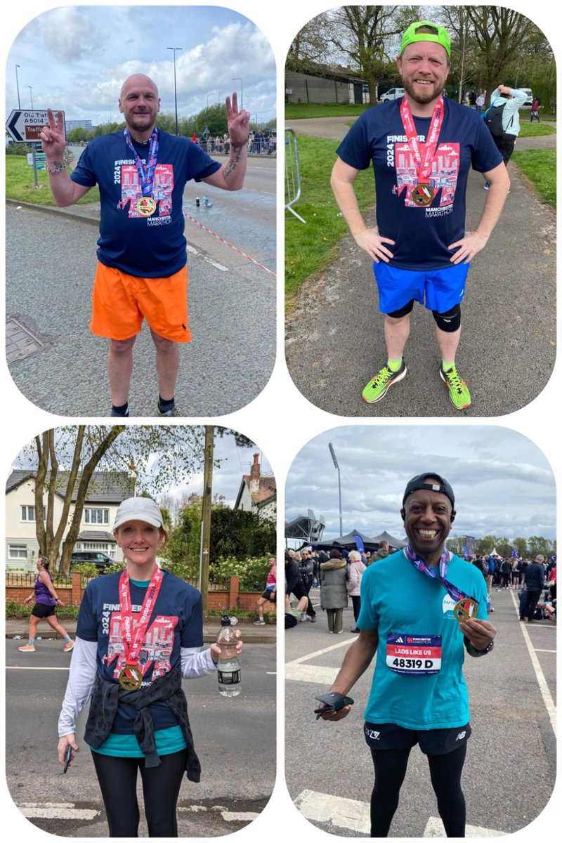 keithfraser2017's tweet photo. Morning Tweeps yes, yes and yes. The Team did the @Marathon_Mcr for @PAPYRUS_Charity - well done @Loujhamer and Bro Paul, Danny @Lads_Like_Us - (personally happy to have run 7 miles, a challenge 4 me as I recover from last year’s marathon) #SmashingStigma #LetsTalk https://t.co/dIs7CqH0cL