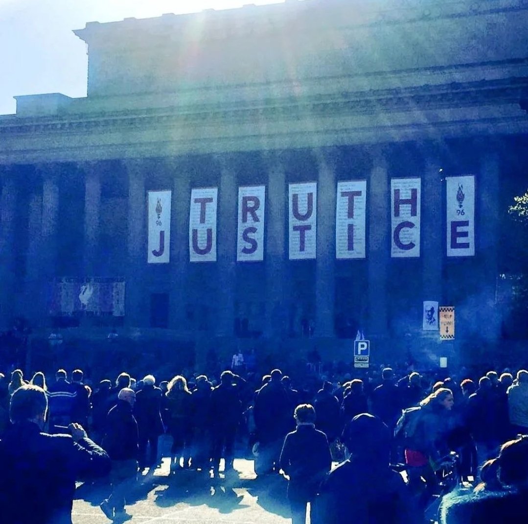 35 years. Thinking of 97 precious loved ones. Thinking of the people I love who have carried the weight of this day. Thinking of all I have learnt from the efforts of those  trying to get justice. Thinking of how our country has to change. We need  #Hillsboroughlawnow