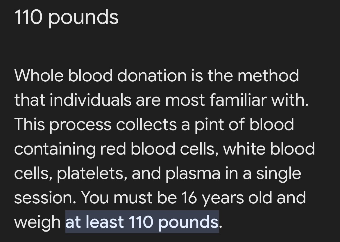 rt if you CANT donate blood :3