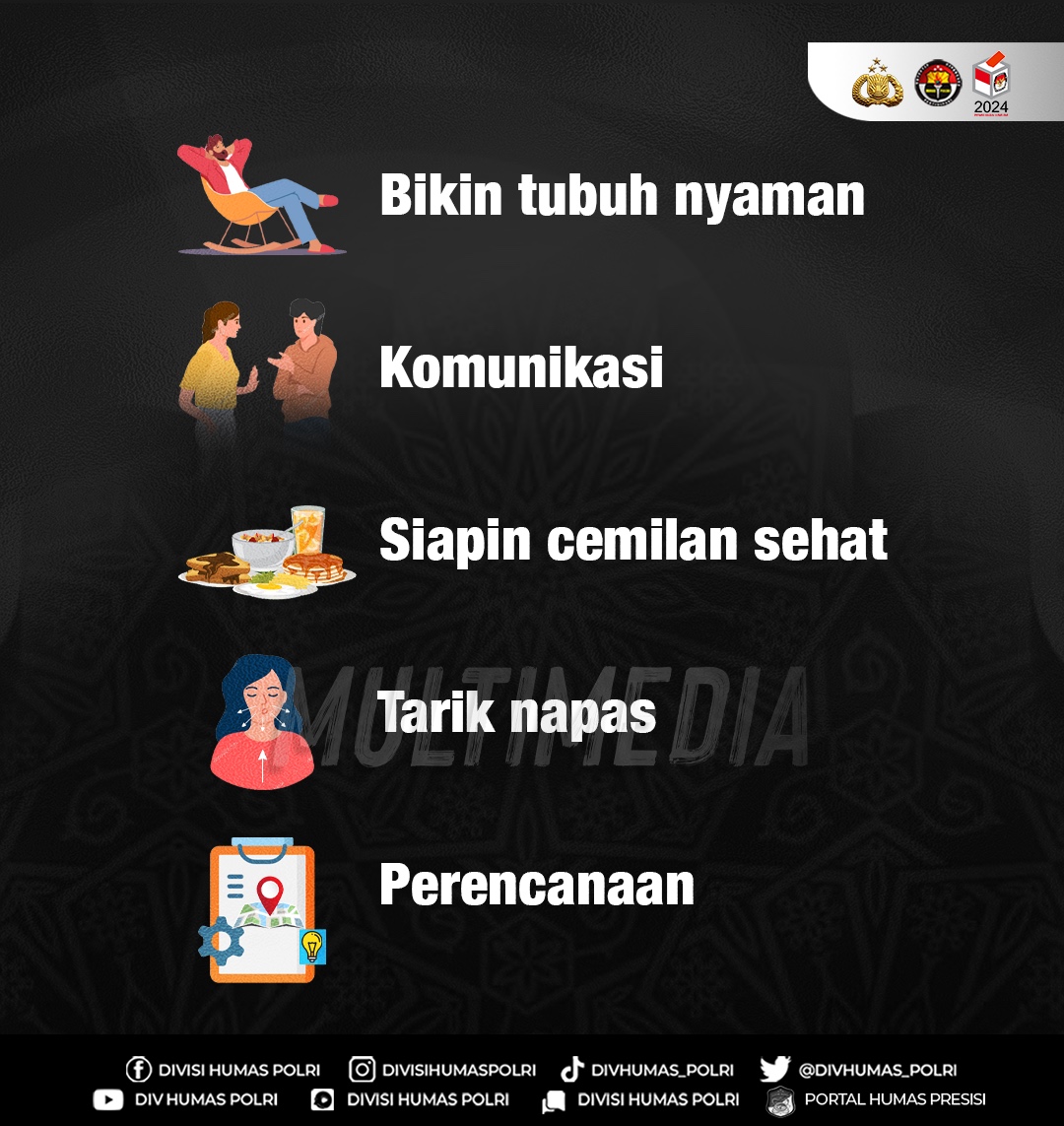 PolresTasikKota's tweet photo. Tips Balik Mudik Anti Stres!
Agar perjalanan balik mudik Lebaran terasa menyenangkan, berikut ada beberapa tips anti stress supaya perjalananmu aman, nyaman, dan selamat sampai tujuan! Semangat Kembali Beraktivitas bersama ciptakan #AmanSelamatBerkendara
Sumber : @ayosehat.kemkes https://t.co/774yRKfQzA