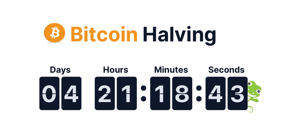 WisdomMatic's tweet photo. This week is going to be historical for the entire crypto space. 

#Bitcoin halving is happening in 4 days. 

Position yourself https://t.co/XI5U56ucci