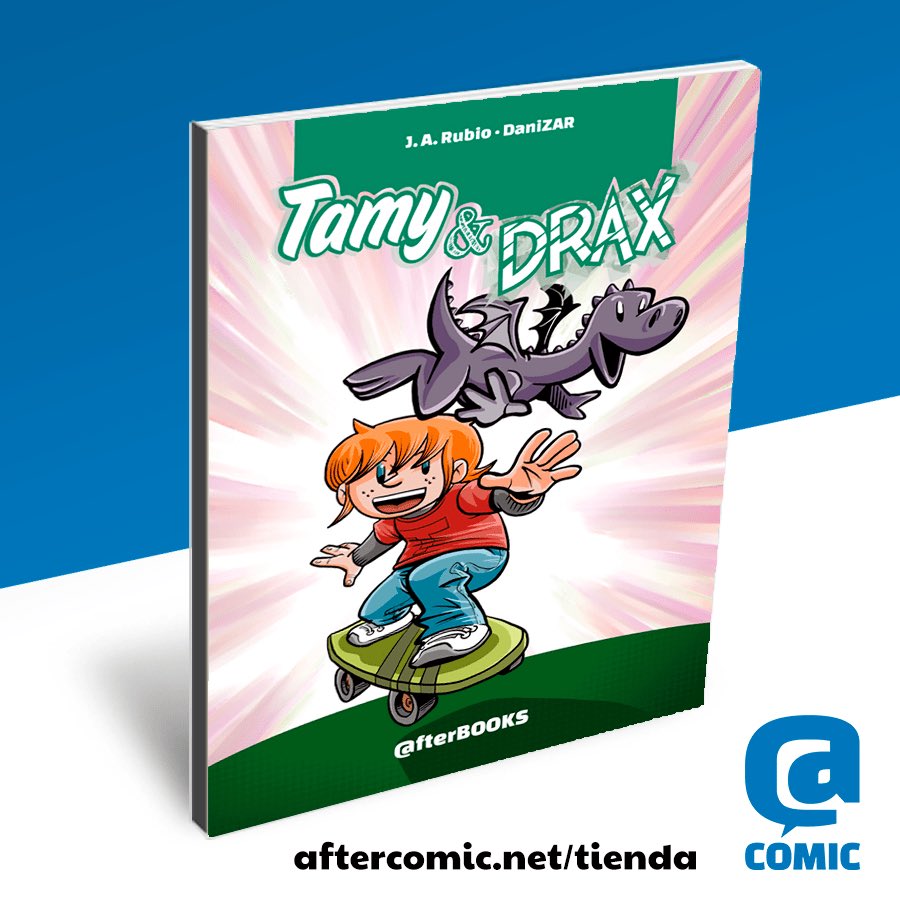 AfterCOMIC's tweet image. Compra el libro ilustrado Tamy &amp;amp; Drax con los gastos de envío gratis hasta el 28 de abril con el código de descuento 🟢santjordi24🟢 solo en nuestra tienda online