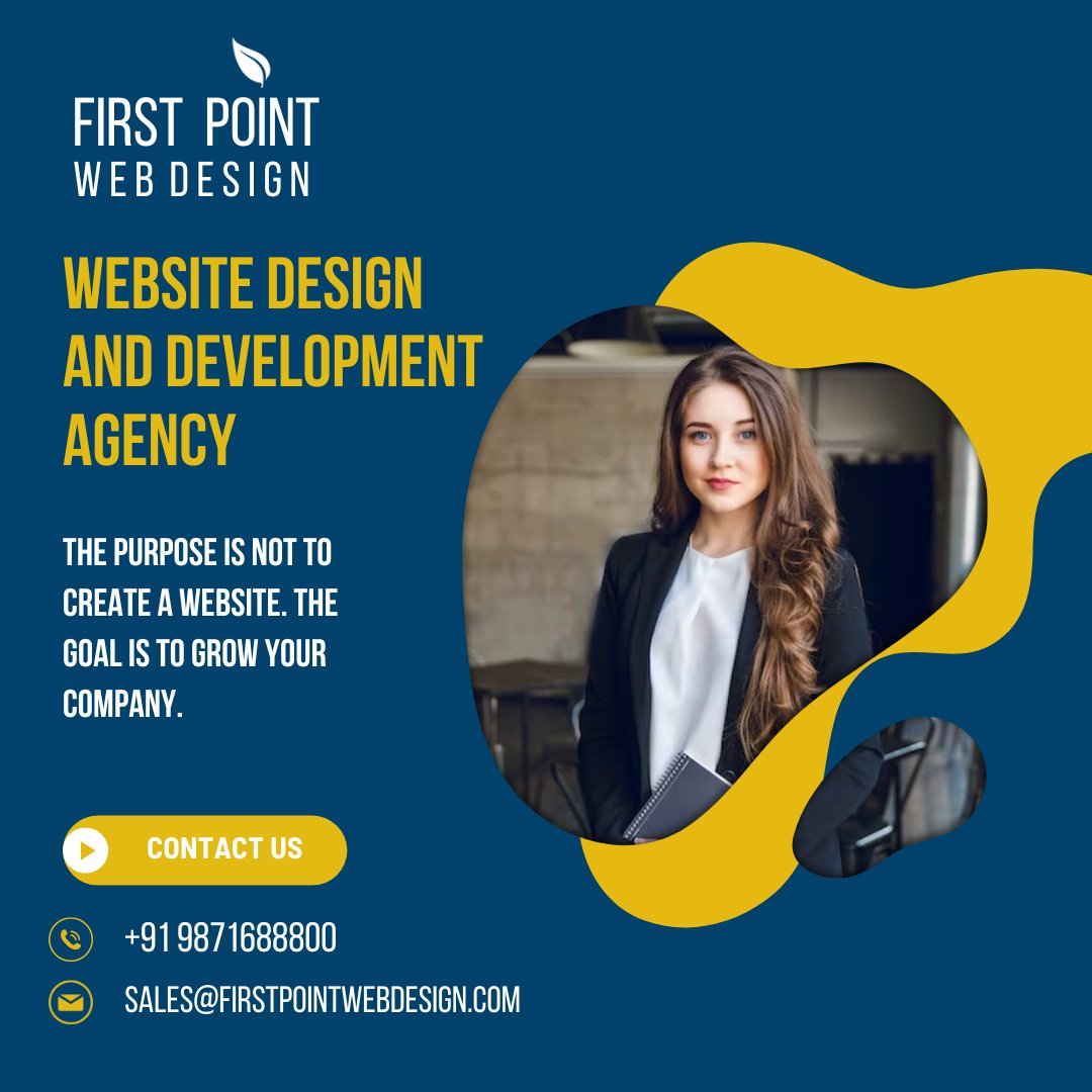 The purpose is not to create a website. The goal is to grow your company. . FOLLOW US @firstpointwebdesign ☎+91 9871688800 🌐firstpointwebdesign.com 📧 sales@firstpointwebdesign.com . . #websitedesign #webdesign #websitedevelopment #websitedeveloper #websitedesigner #fpwd