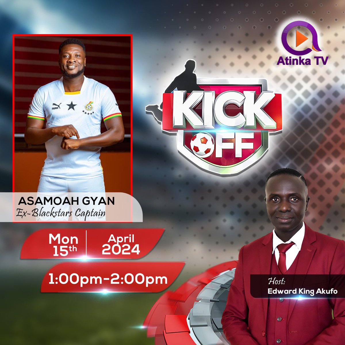 Don’t miss out on @asamoah_gyan3 today on @atinkatvghana. He’s got something exciting to share with you all.
#allregionalgames