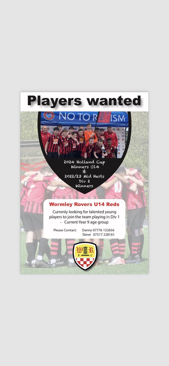 WormleyRoversYouthFC (@wormleyyouth) on Twitter photo 