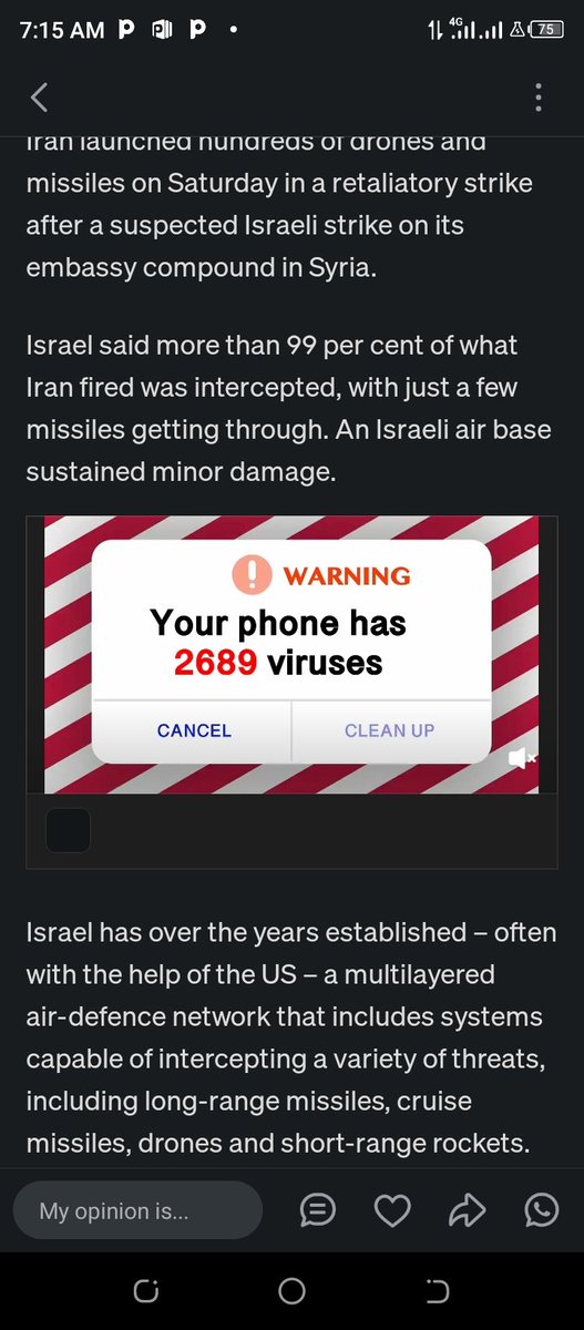 @jacksonhinklle Israel show it's capacity and ability of defense against Iran military attack but on the other side, the Palestine Hamas first attacked Israel and unable defend against Israel counter attacks. Iran should wait for Israel counter attack for the world to see their capacity.