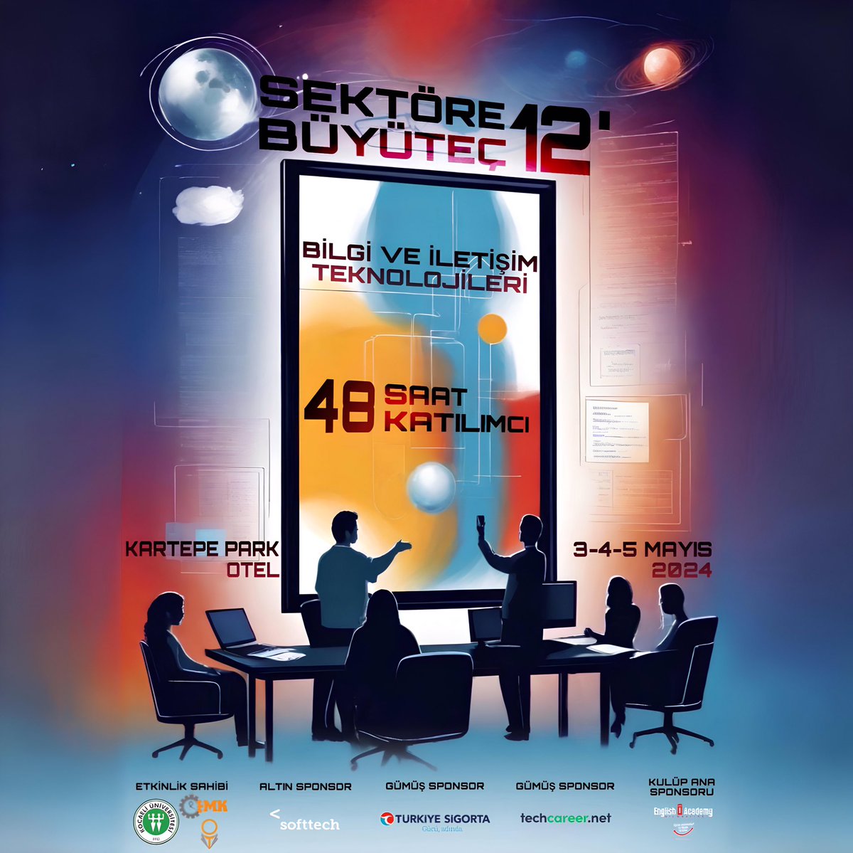 48 saat 48 katılımcı konseptiyle her yıl farklı bir sektörü incelediğimiz SEKTÖRE BÜYÜTEÇ, Bilgi ve İletişim Teknolojileri Sektörüyle karşınızda🔎🌟SEKTÖRE BÜYÜTEÇ için katılım formunu doldurmayı unutma‼️

forms.gle/D3ES6rW2Acgbv2…

Ücret:1400 TL
Yer:Kartepe park otel