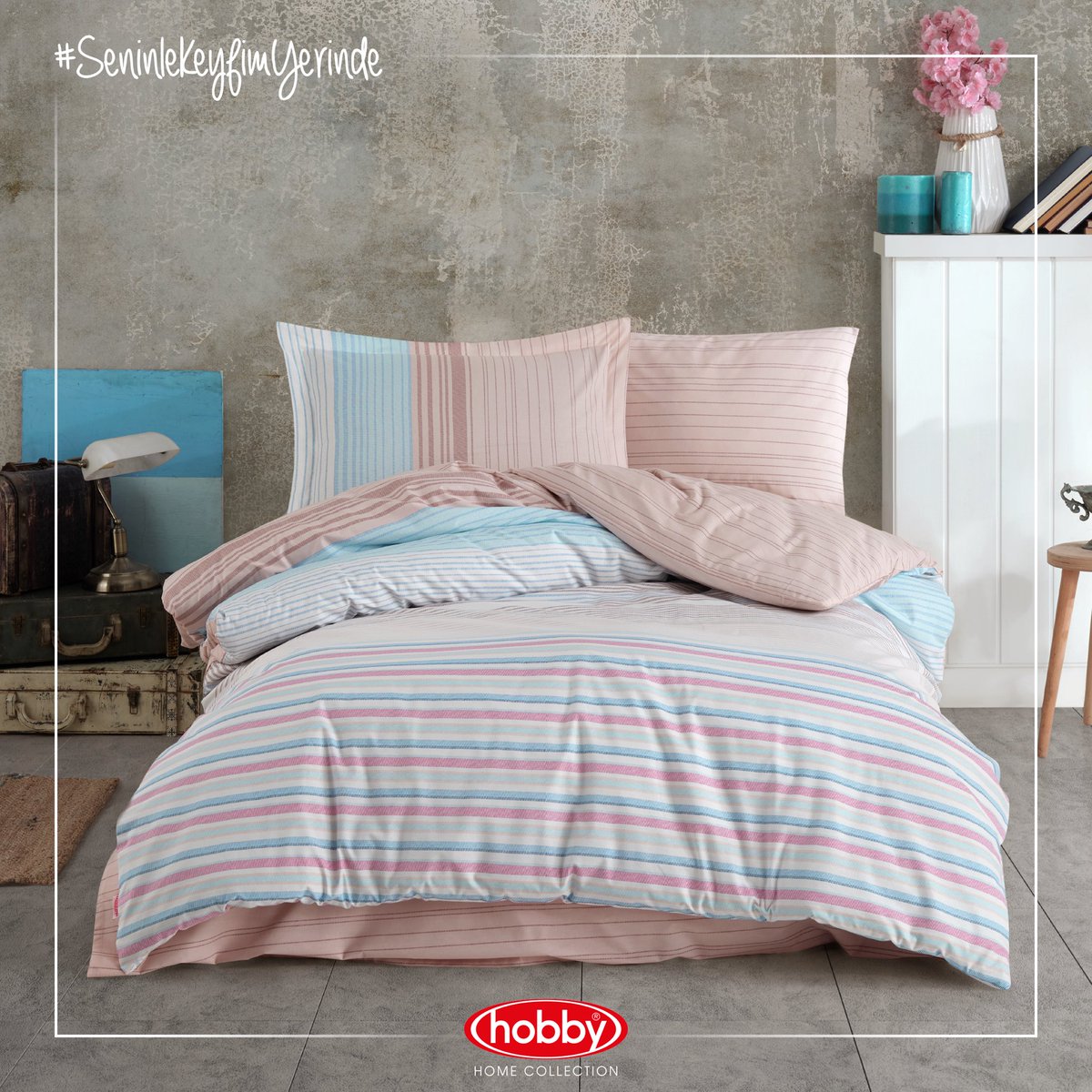 Bu nevresim takımı şaka mı? 😍

#SeninleKeyfimYerinde #HobbyHomeCollection #trella #studiocollection #poplin #nevresimtakımı #gençodası #çocukodası #nevresim #hobby