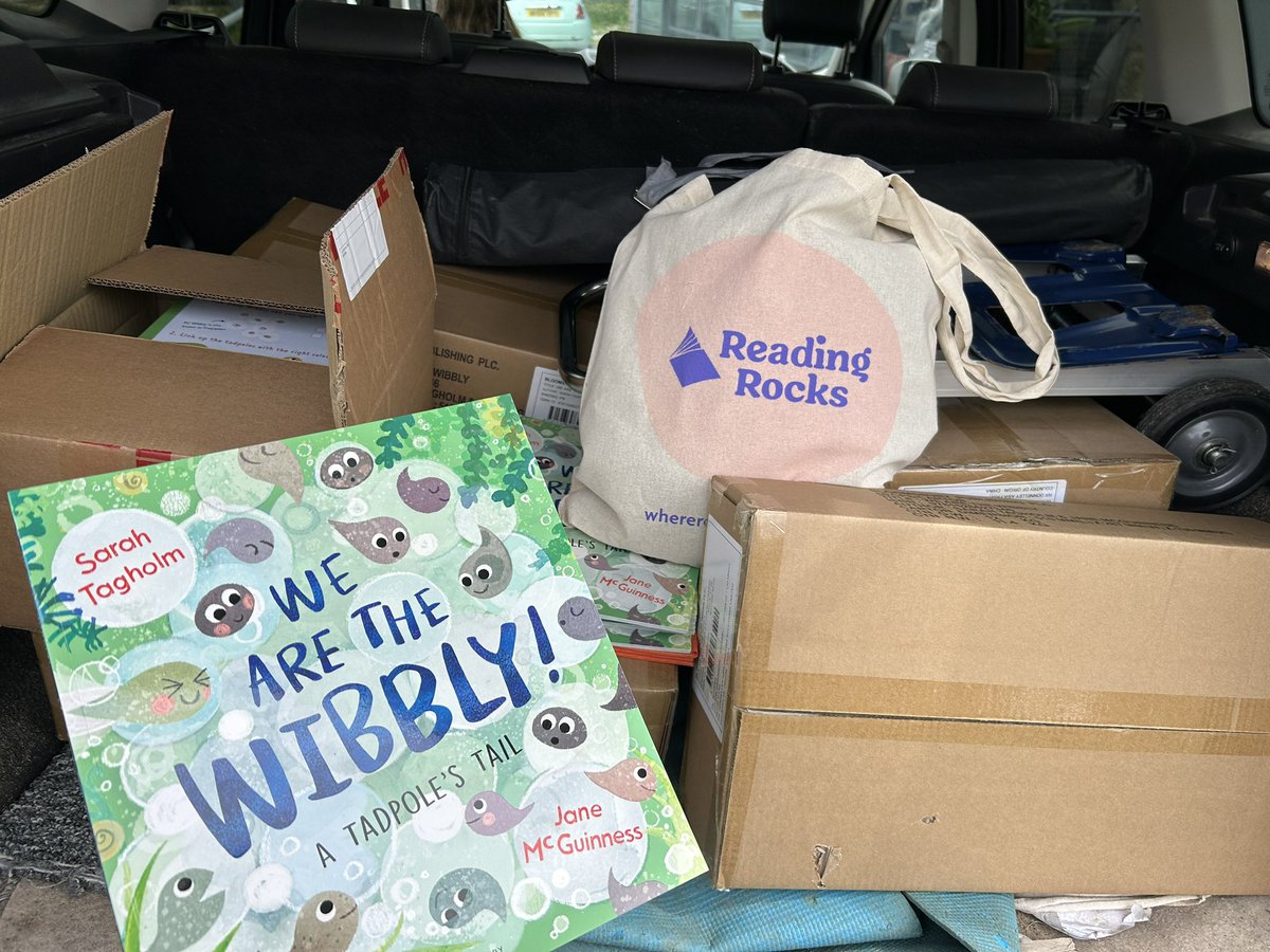 We are very excited to welcome @mrstwit and @_Reading_Rocks_ as the first stop on the We are the Wibbly Tour. What a great treat for the first day of the Summer Term!
