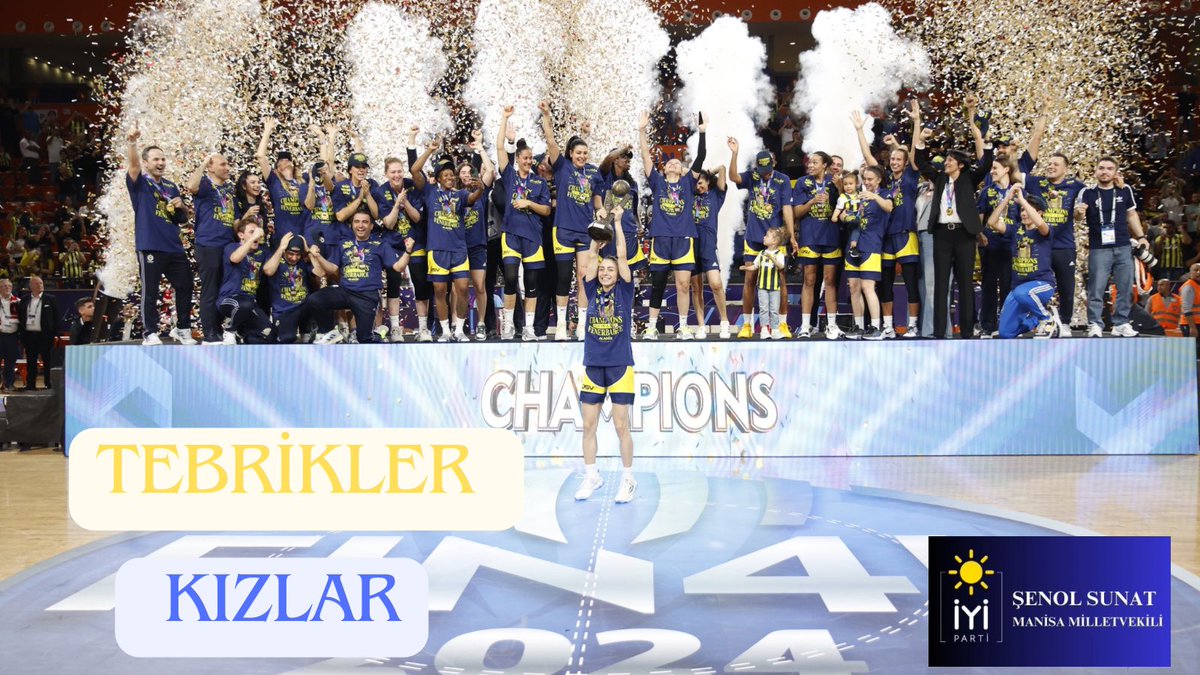 ŞAMPİYON FENERBAHÇE 🏆 Tebrikler Kızlar! FIBA Kadınlar Avrupa Ligi finalinde Fransa ekibini 30 sayı farkla yenerek 2. kez üst üste Avrupa şampiyonu olan #Fenerbahçe Alagöz Holding Kadın Basketbol takımını kutluyor, nice şampiyonluklar diliyorum.