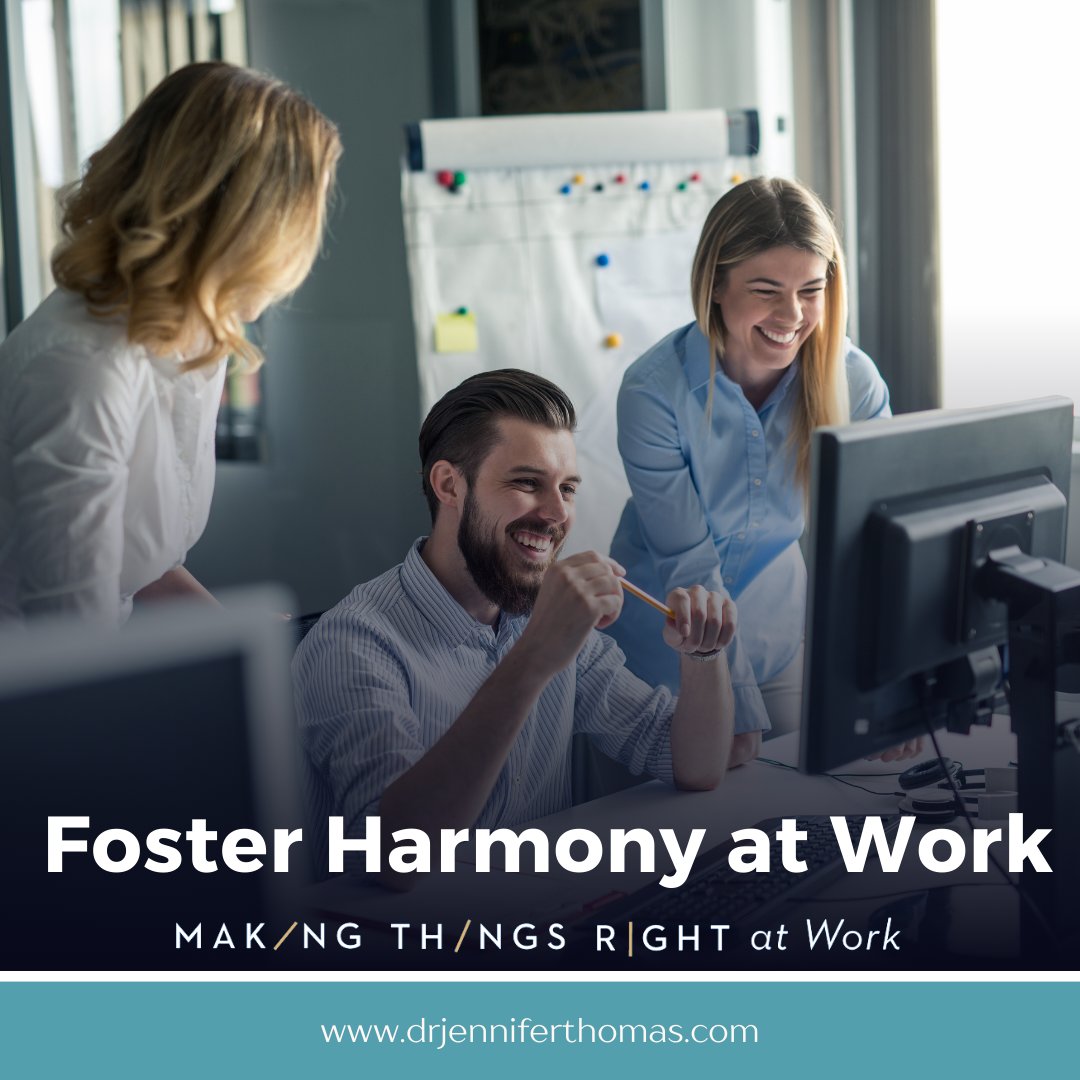 drjenthomas's tweet image. Create a symphony of collaboration 🎶✨. Fostering harmony at work isn't just about reducing conflict; it's about building a culture where every voice is heard, respected, and valued. 
 
Want to foster a Workspace of Mutual Respect and Unity? Check out my book, #TeamUnity