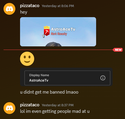 AstroAceTv's tweet photo. This is messed up @FortniteStatus so i was just playing fortnite ranked with some friends tonight and some kid spammed me with friend requests with my name around 8:15pm today. Then goes on to spam other streamers, saying im doing it on my live in there chat, results leaving it with multiple streamers coming into my stream angry and myself getting blocked by other streamers cause this kid thinks its funny to spam them with MY NAME (luckily i could prove it wasn't me while live for the ones that came in my live to see if i was doing it) . Then goes on into my dms in discord and says all that posted below in pics👇. Please can we get this kid ban idk how to go about this cause he was under my name?! Worst feeling ever please if you got spammed with my name tonight it wasn't me just fyi love you all. also the support on this post would go far if we can please get this somewhere i never want this to happen again!  @EpicGames @TimSweeneyEpic @imcharliewen 

Just trying to make the gaming community more positive. 🫤