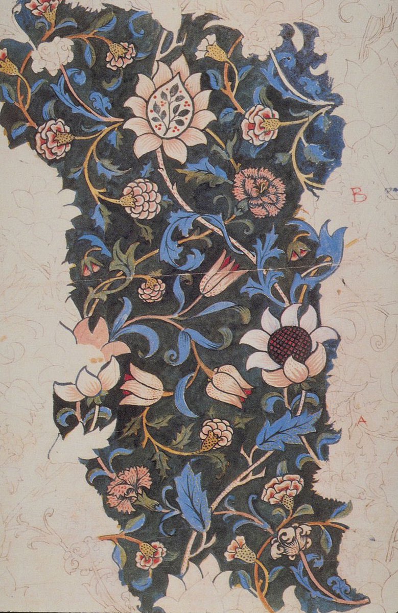 ArtGuideAlex's tweet image. Evenlode 1883 #WilliamMorris