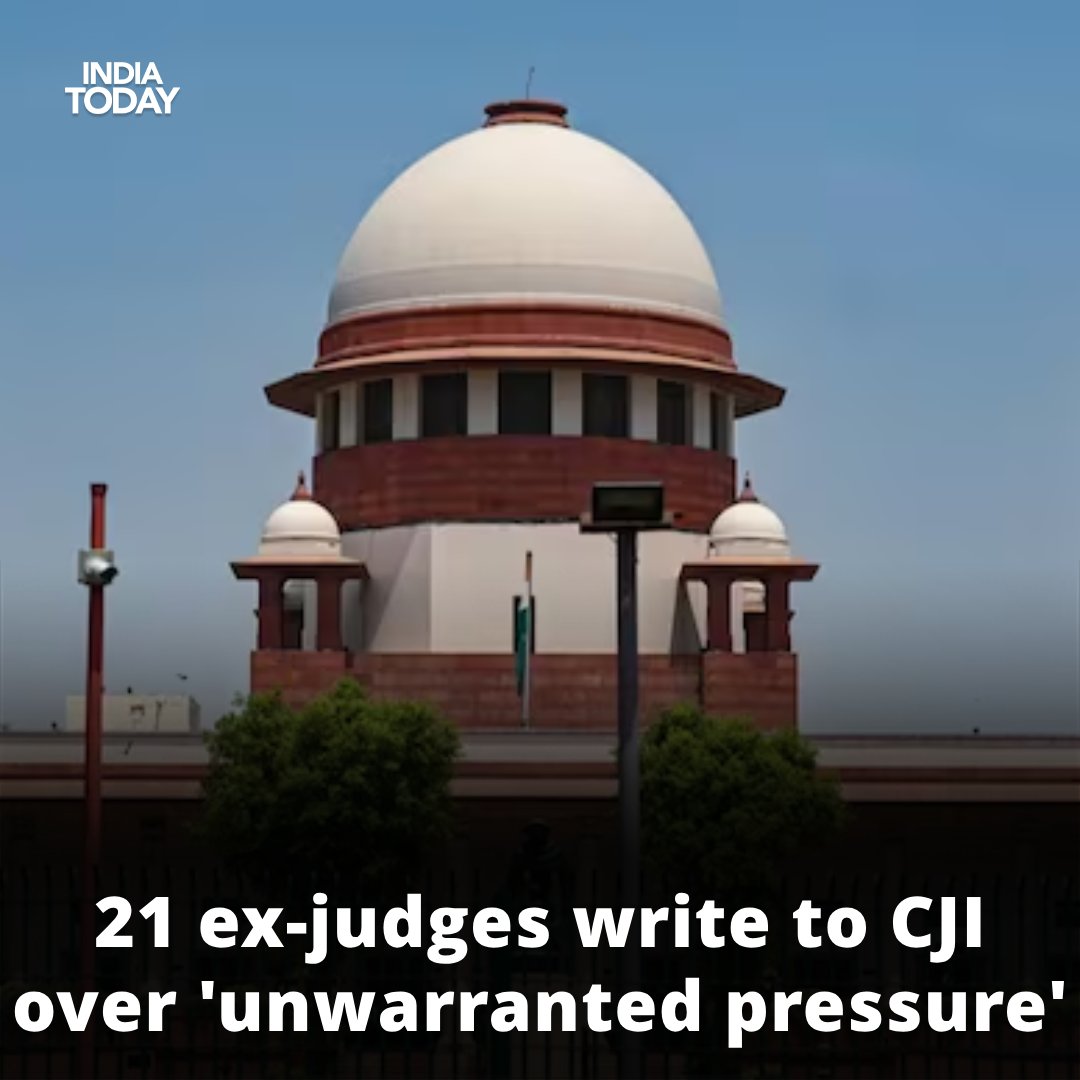 Twenty-one former judges have written to Chief Justice of India DY Chandrachud and expressed their concerns over 'escalating attempts' by 'certain factions' to undermine the judiciary through 'calculated pressure, misinformation and public disparagement'. In the letter written