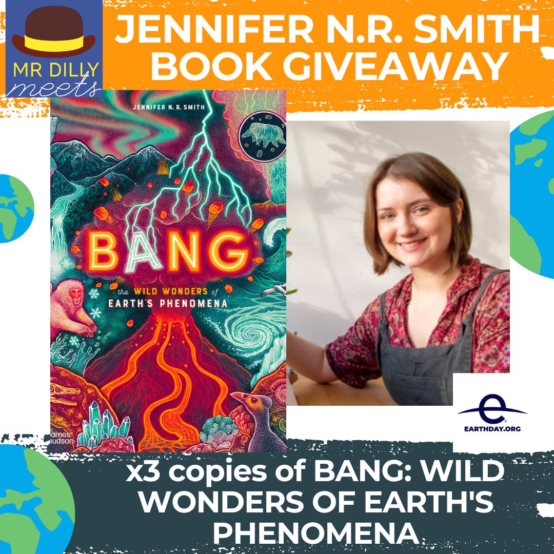 📚#GIVEAWAY! WIN x3 copies of BANG! By JENNIFER NR SMITH @wondertheoryart RT, Like & Follow. Ends 22/5 UK only Join Jenny & more online for 🌎#EARTHDAY 2024 Environment Special 22 April 11am BOOK tinyurl.com/6fj6eyc4 #edutwitter #environment #schools #bookgiveaway #kidlit