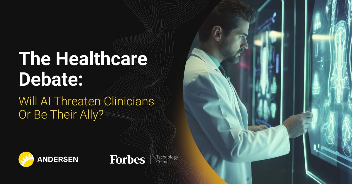 “Will the future of healthcare be driven by cold binary code or human hands?” In his new @Forbes article, Alexandr Khomich, President & CEO at Andersen, addresses one of the most discussed concerns in the healthcare sector 🏥 Read: forbes.com/sites/forbeste…