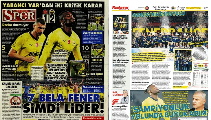 📰Bugün gazetelerde öne çıkan tüm FENERBAHÇE manşetlerine hızlıca göz atabilirsiniz! 🗞️ ' Deplasman Fatihi Kanarya' 🗞️ 'Avrupa'nın Kraliçesi yine Fenerbahçe!' 👉 fenerkolik.org/resim.php?gale…