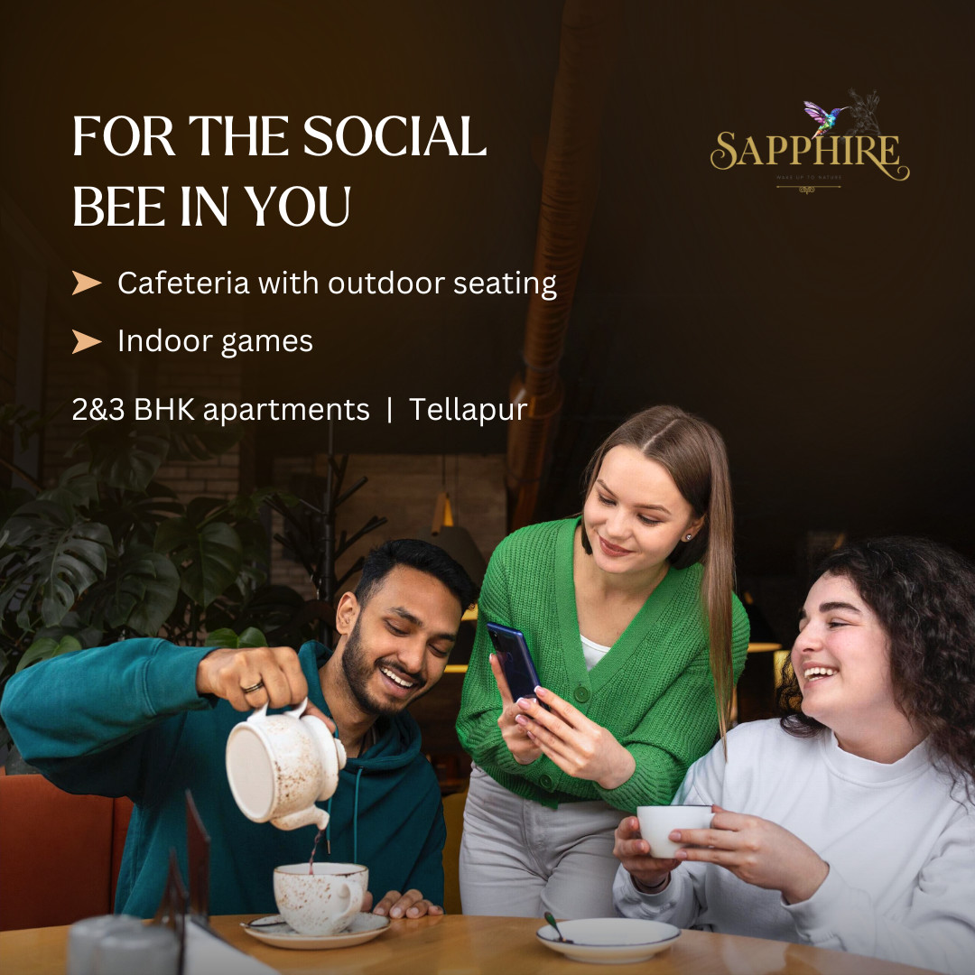 Now enjoy a relaxed evening with your friends and family right from the comfort of your home. 

#Sapphire #FortuneGreenHomes #PremiumApartments #Tellapur #Hyderabad