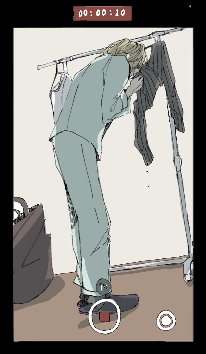 nanami kento solo short hair shirt blonde hair long sleeves 1boy holding  illustration images