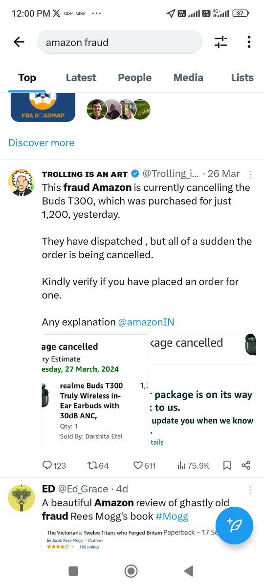 Dipikka_M's tweet photo. Let me now start a series of @amazonIN fraud.
@AmitAgarwal @ajassy
Am being the latest one. Posting others who are recently duoed by @amazonIN @dude_anirudh999 @rampalsou29 @Trolling_isart @VijayPa51779839 . Will bring in more cases.
#BanAmazon https://t.co/7hvjffPc8l