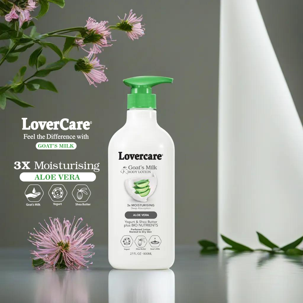 Nourish your skin with Lovercare Goat’s Milk Body Lotion!  Enriched with Aloe Vera for a boost of hydration. Embrace the beauty of simple, effective skincare. 

#Lovercare #SkincareRoutine #Lovercare #AloeVeraHydration
#bodylovers #bodylotion #handcream #handlotion #lovercare