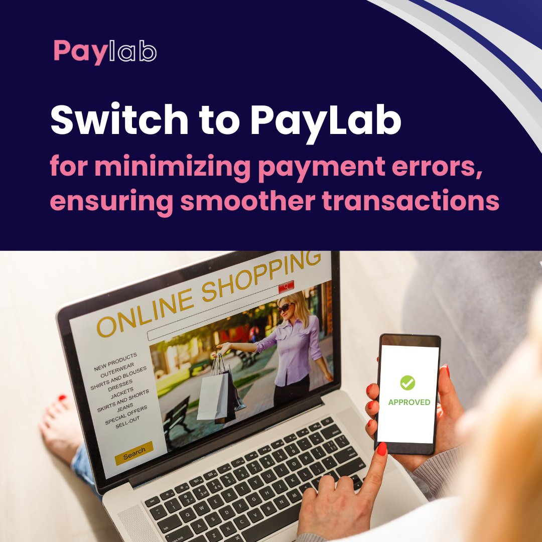 Switch to Paylab and say goodbye to payment failures! 💳👋
.
.
#ErrorFree #SeamlessTransactions #Paylab #smoothpayments #EffortlessTransactions #easypayments #paymentsolutions #paymentgateway #SecureTransactions #SeamlessCheckout #onlinepayments #DigitalTransactions