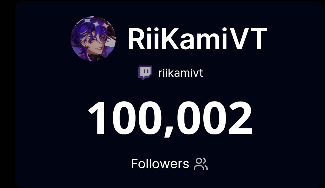 LOOK WHO HIT 100K ON TWITCH
Congrats on 100k Kami!🎉💜