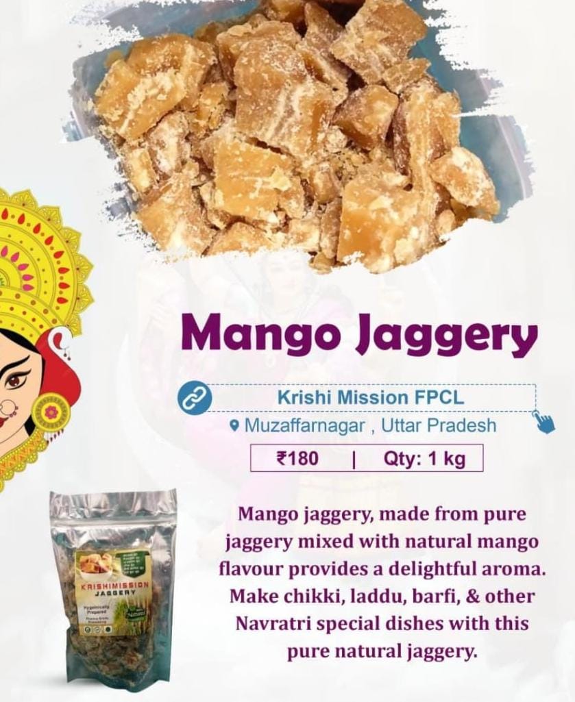 Mango jaggery- made with pure sugarcane jaggery mixed with aam ras. A unique sweet taste. Make vrat special chikki or laddu. Order from #FPO farmers. Order Link👇 mystore.in/en/product/c85… 🥭😋✅ #Navratri #Navratri2024 #NavratriSpecial #ChaitraNavratri #VocalForLocal #tasty